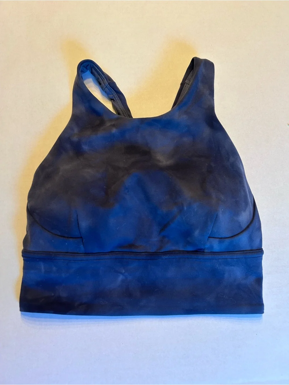 Lululemon Wunder Train Longline Bra Diamond Dye Naval Blue Size 2